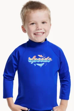 BOY Speedo Boys Toddler Shark Long Sleeve Suntop