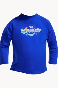 BOY Speedo Boys Toddler Shark Long Sleeve Suntop