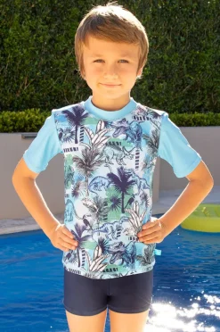 BOY Salty Ink Boys Urban Jungle Short Sleeve Suntop Set
