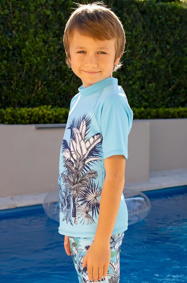 BOY Salty Ink Boys Urban Jungle Short Sleeve Suntop