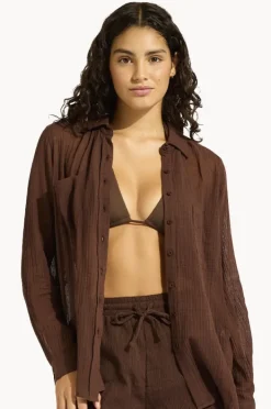 Women Seafolly Breeze Beach Shirt