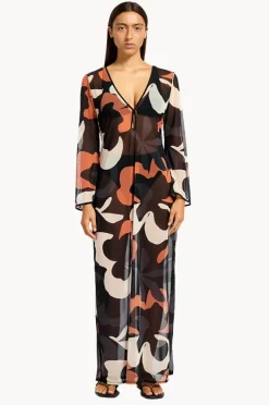 Women Jets Cactus Garden Mesh Cover Up