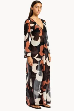 Women Jets Cactus Garden Mesh Cover Up