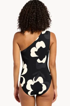 Women Jets Cactus Garden One Shoulder One Piece