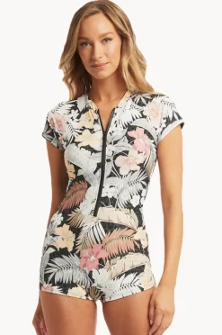 Women Sea Level Calypso Boyleg Sunsuit