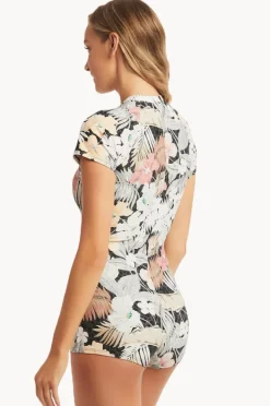 Women Sea Level Calypso Boyleg Sunsuit