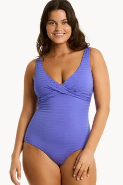 Women Sea Level Capri Cross Front One Piece