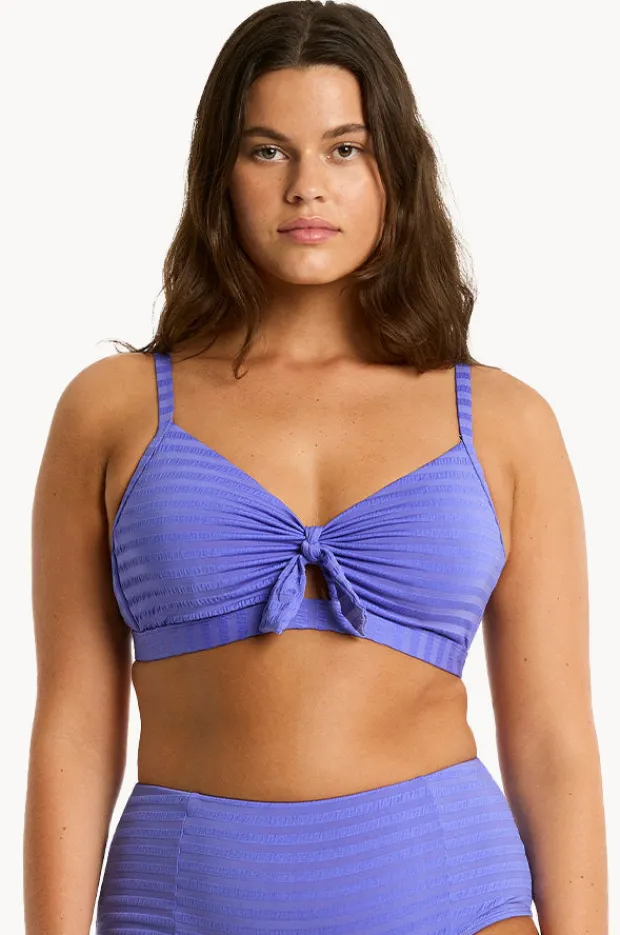 Women Sea Level Capri DD/E Cup Tie Front Bralette