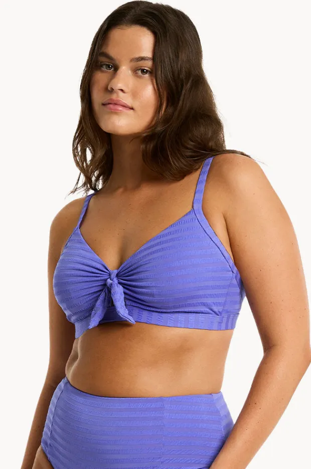 Women Sea Level Capri DD/E Cup Tie Front Bralette