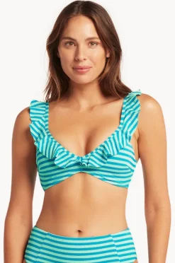 Women Sea Level Capri Frill French Bralette