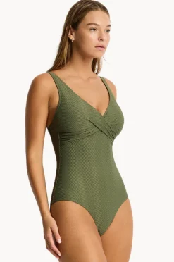 Women Sea Level Caracus Cross Front One Piece