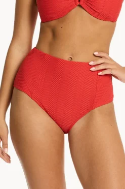 Women Sea Level Caracus Panelled High Waist Pant