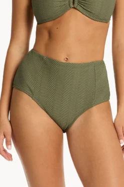 Women Sea Level Caracus Panelled High Waist Pant