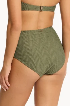 Women Sea Level Caracus Panelled High Waist Pant