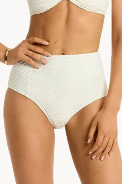 Women Sea Level Caracus Panelled High Waist Pant