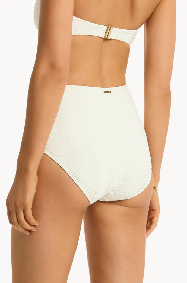 Women Sea Level Caracus Panelled High Waist Pant