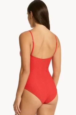 Women Sea Level Caracus Scoop Neck One Piece