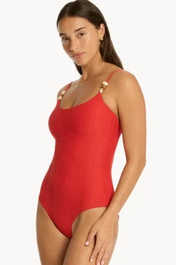 Women Sea Level Caracus Scoop Neck One Piece