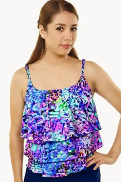 Women T.h.e. Swimwear Caribbean Cruise Tier Tankini Separate