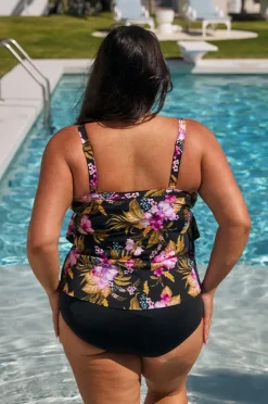 Women Capriosca Caribbean Tiered Frill Tankini Separate