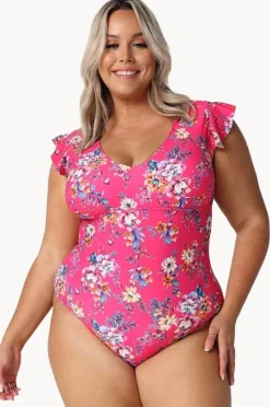 Women Capriosca Castaway Frill V Neck One Piece