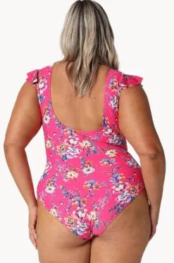 Women Capriosca Castaway Frill V Neck One Piece