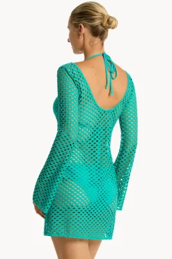 Women Sea Level Castaway Mesh Cover Up
