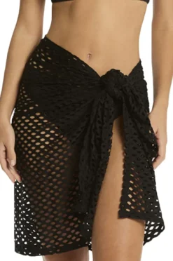 Women Sea Level Castaway Mid Length Mesh Wrap