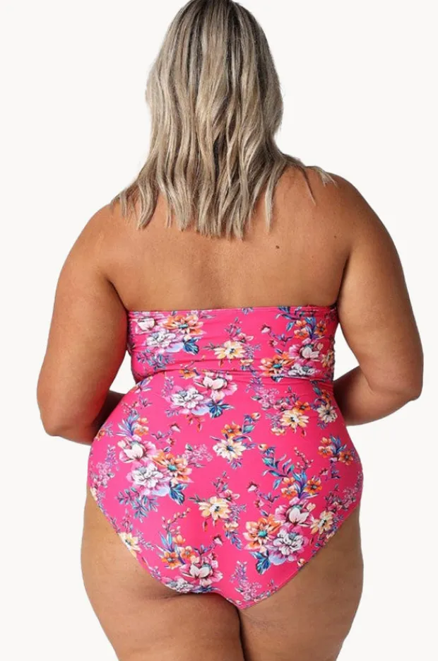 Women Capriosca Castaway Shirred Bandeau One Piece