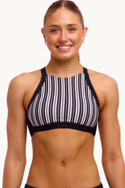 Women Funkita Chain Gang Hi Light Swim Top