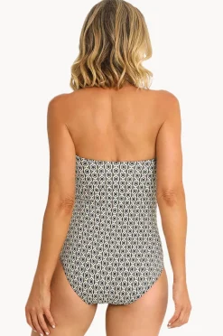 Women Jantzen Chains Bar Bandeau One Piece