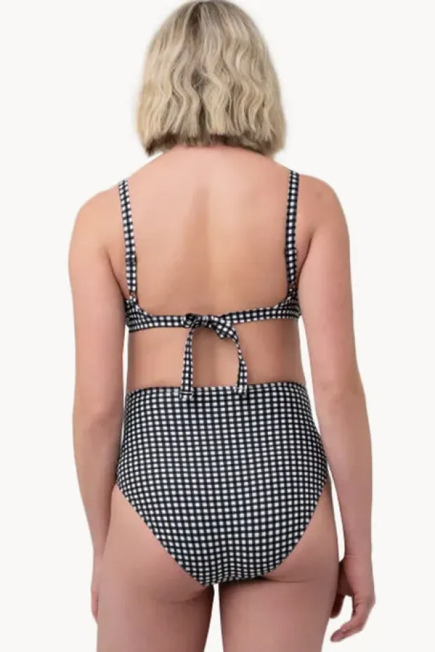 Women Ripe Maternity Check Nursing Bikini Set