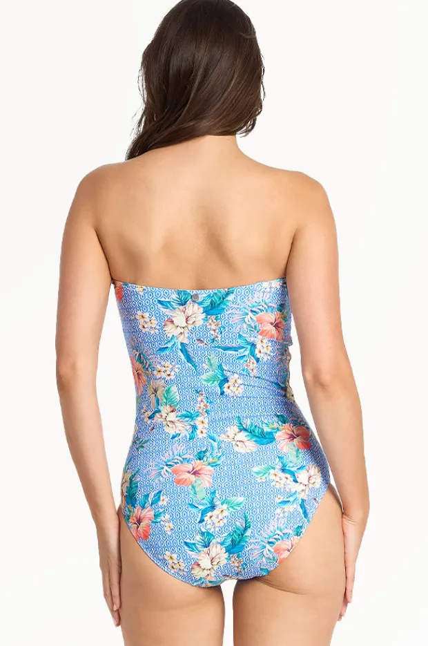 Women Sunseeker Chilio D/DD Cup Wrap Bandeau One Piece