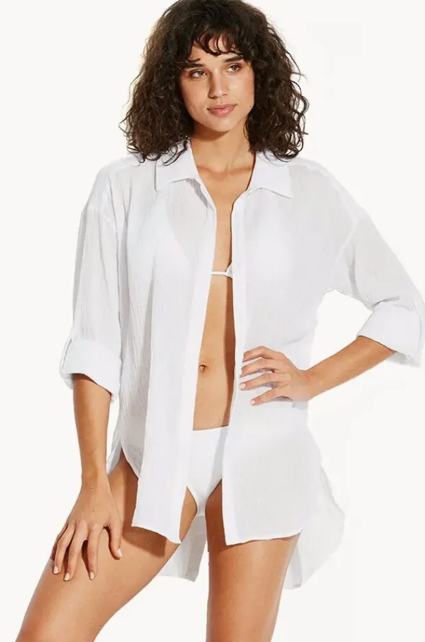 Women Seafolly Classic Beach Shirt