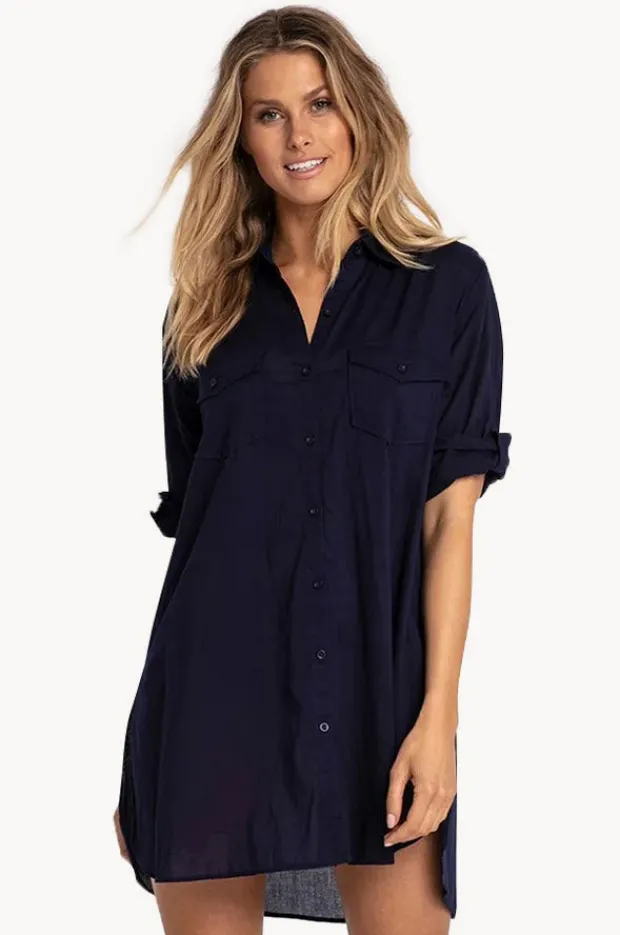 Women Jantzen Classic Plain Longline Shirt
