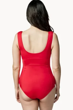 Women Une Piece Classic Square Neck One Piece