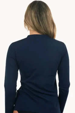 Women Babes In The Shade Classic Zip Long Sleeve Suntop
