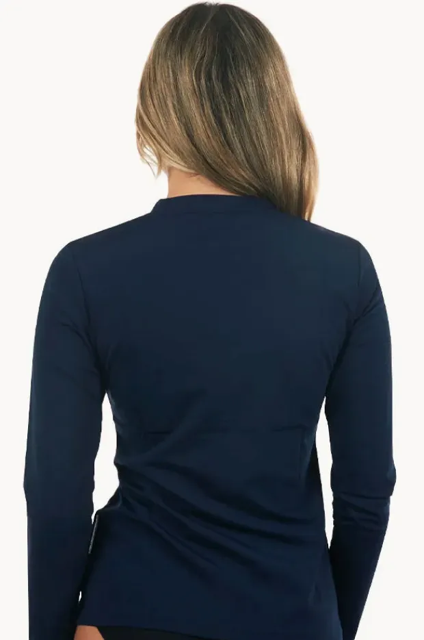 Women Babes In The Shade Classic Zip Long Sleeve Suntop