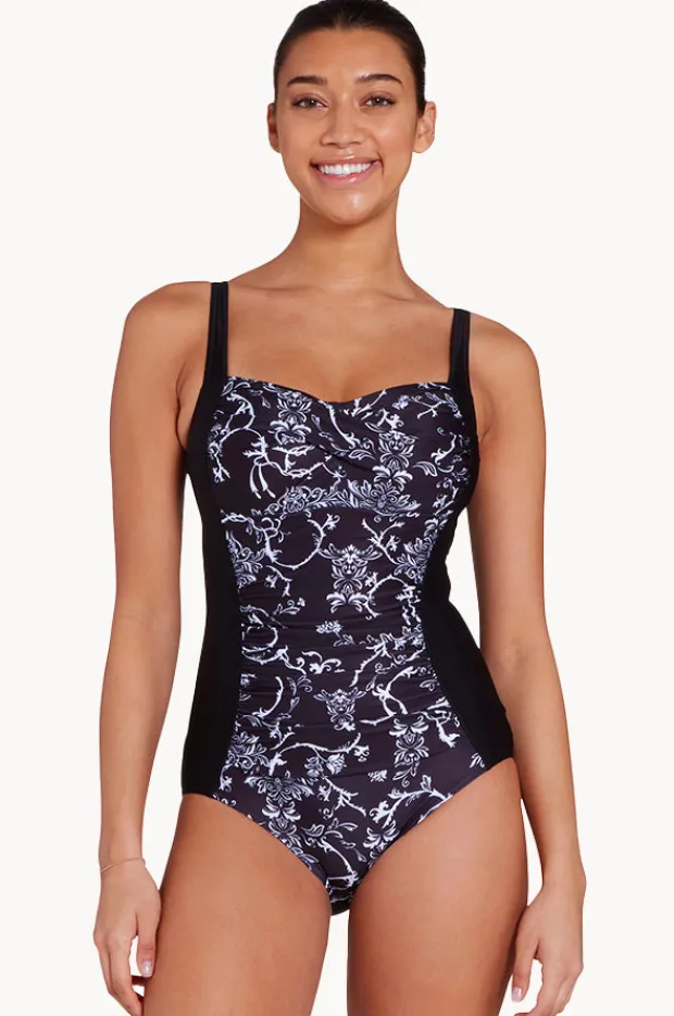 Women Zoggs Classique Ruched Front One Piece