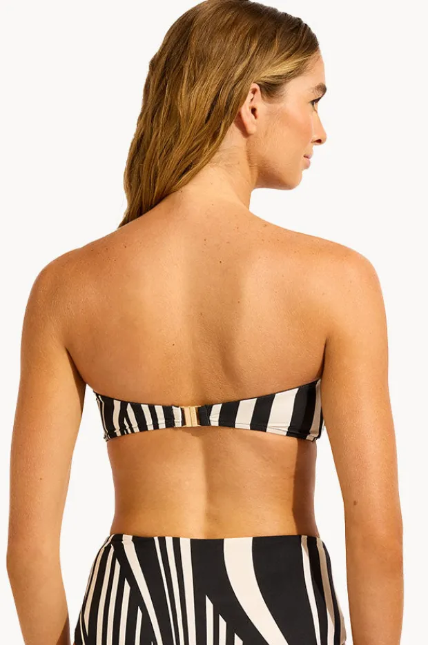 Women Seafolly Coastline Ring Front Bandeau