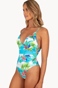 Women Baku Cocos Islands Deep V One Piece