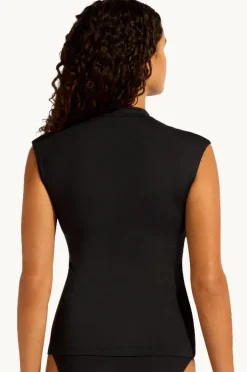 Women Seafolly Collective Cap Sleeve Suntop