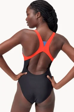 Women Speedo Colourblock Zip One Piece