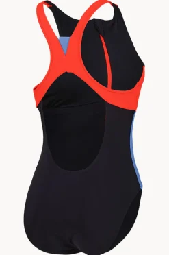 Women Speedo Colourblock Zip One Piece