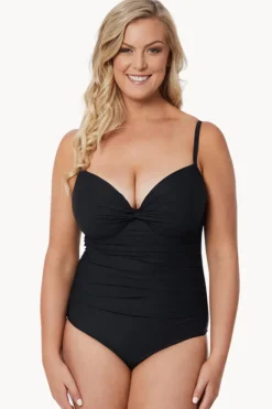 Women Moontide Contours F Cup Cross Front One Piece
