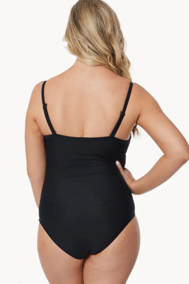 Women Moontide Contours F Cup Cross Front One Piece