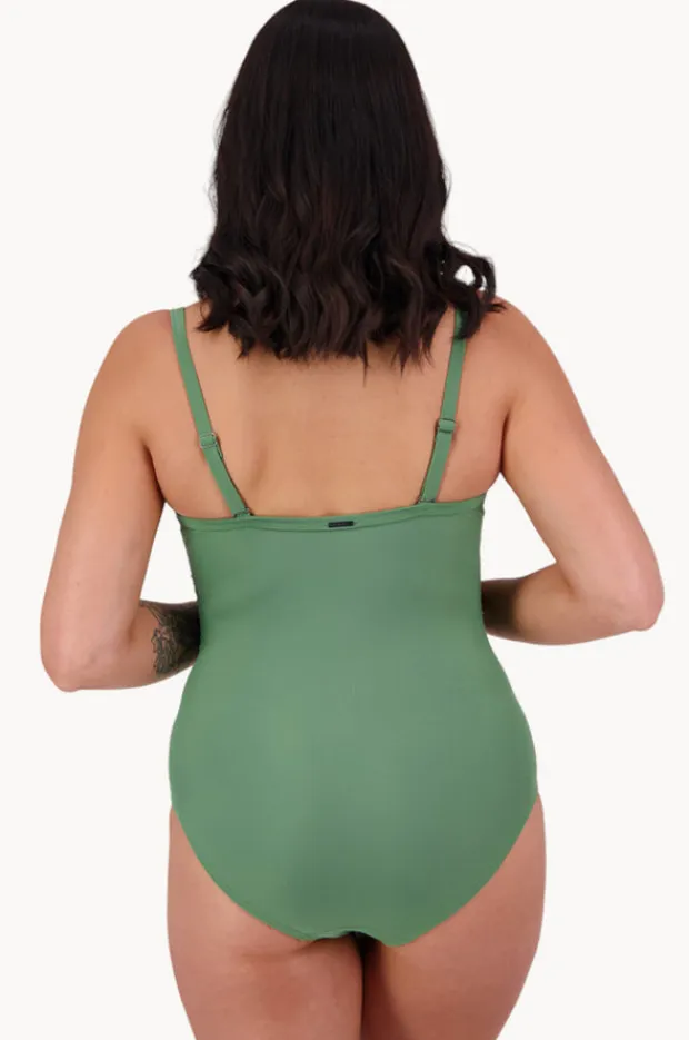Women Moontide Contours F Cup Cross Front One Piece