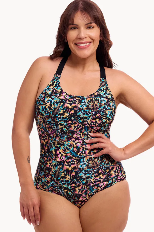 Women Funkita Copper Cluster Brace Me Back One Piece