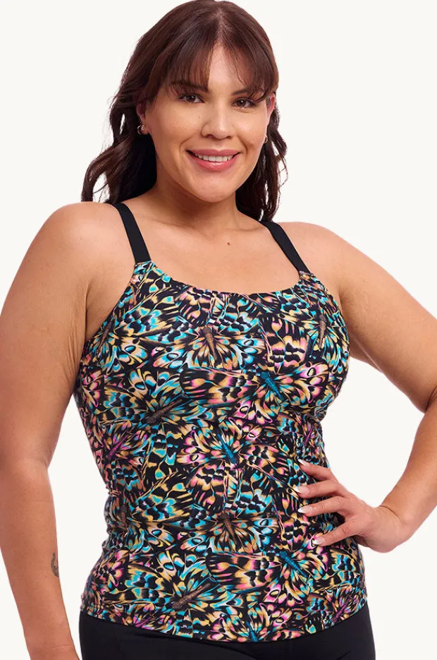 Women Funkita Copper Cluster Scoop Neck Tankini Separate