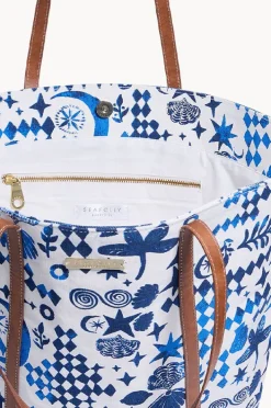 Women Seafolly Corfu Fan Tote Bag